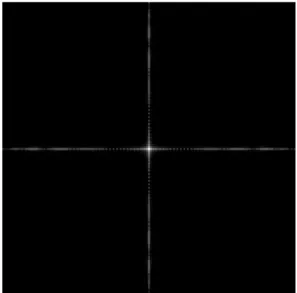 Fig. 2.2 – PSF monochromatique d’une grille à 100 zones non déformée, affichée en logarithme à base 10