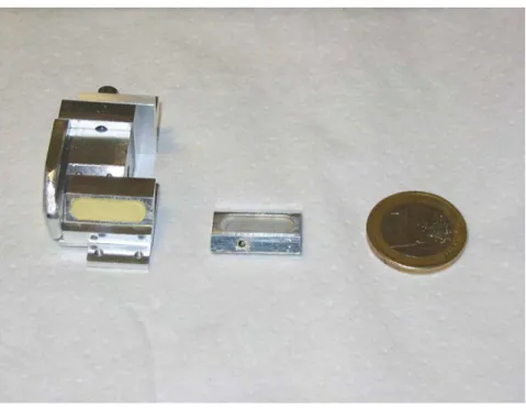 Figure 2.6: Target on its metal support with a coronene deposit.