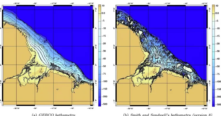 Fig. 6 shows that an important deﬁcit of amplitude in front of the Amazon River remains, as well as a phase shift.