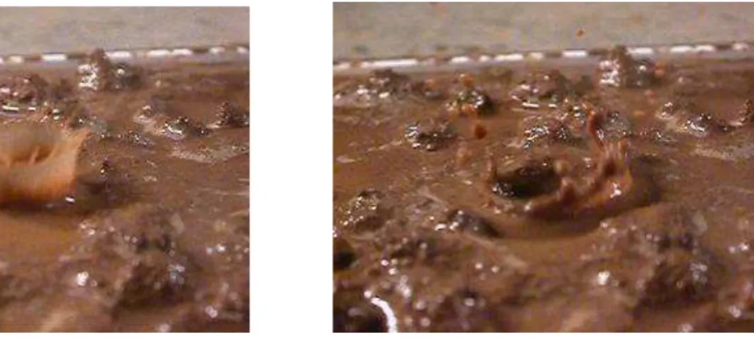 Figure 2-2 :  Shear stress of soil and water through the impact of raindrop or splash effect 