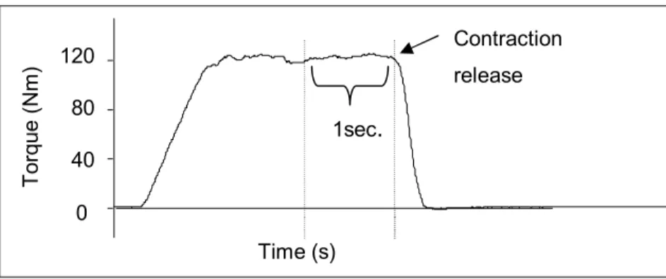 Figure 5.1 This figure shows the interval of time chosen for the treatment of the force data