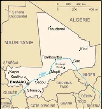 Figure 1 : Carte de la République du Mali 