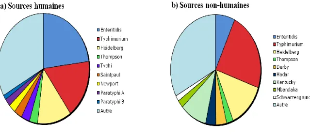 Figure 2 : Diversité des sérovars au Canada 