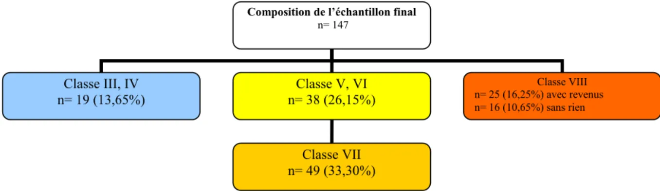 Figure n.5: Composition de l’échantillon final  