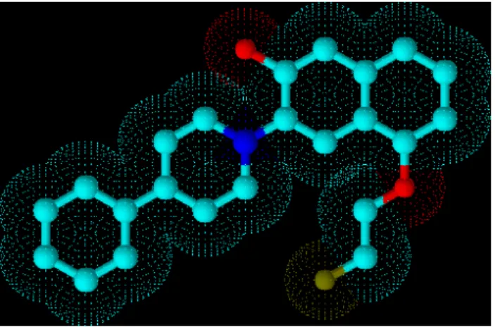 Figure 1. Schéma du (–)-[ 18 F]Fluoroethoxy-benzovésamicol (oxygène : rouge, azote : 