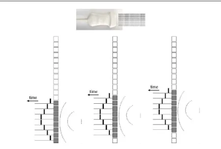 Figure 1.2: Electronic beamforming of a linear array [ Smith 2010 ]