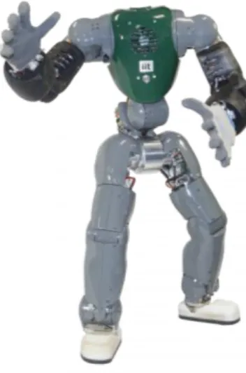 Figure 3.5 – Robot humanoïde Coman, développé par l’Institut Italien des Tech- Tech-nologies [Tsagarakis 2011]