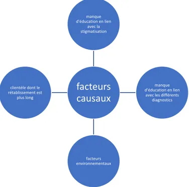 Figure 5. Facteurs causaux de la stigmatisation en milieu de santé 