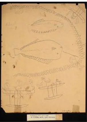 Illustration 2- &#34;Catching Fish in a Net&#34; de Kilipak, Nouvelle Guinée, garçon, 13 ans (1928/1929)