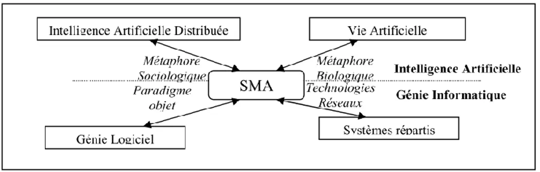 Figure III-2 : Positionnement des SMAs dans l’IA [118] 