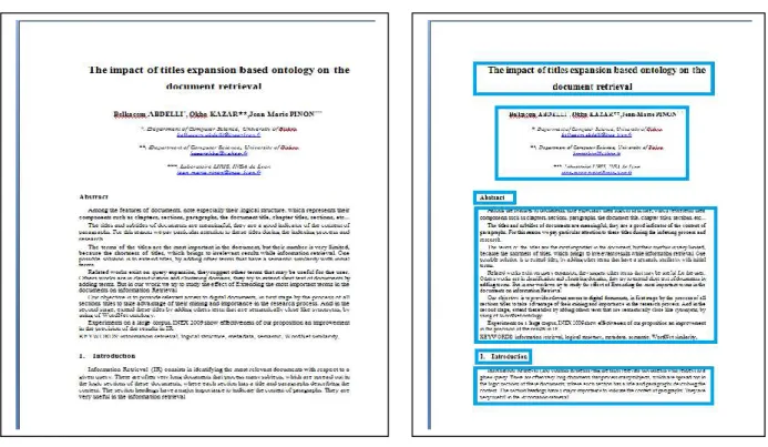 Figure 1.2 : les blocs d'un texte. 