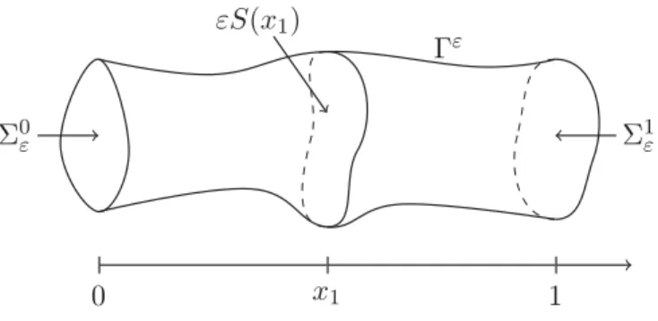 Figure 2.1: The thin domain