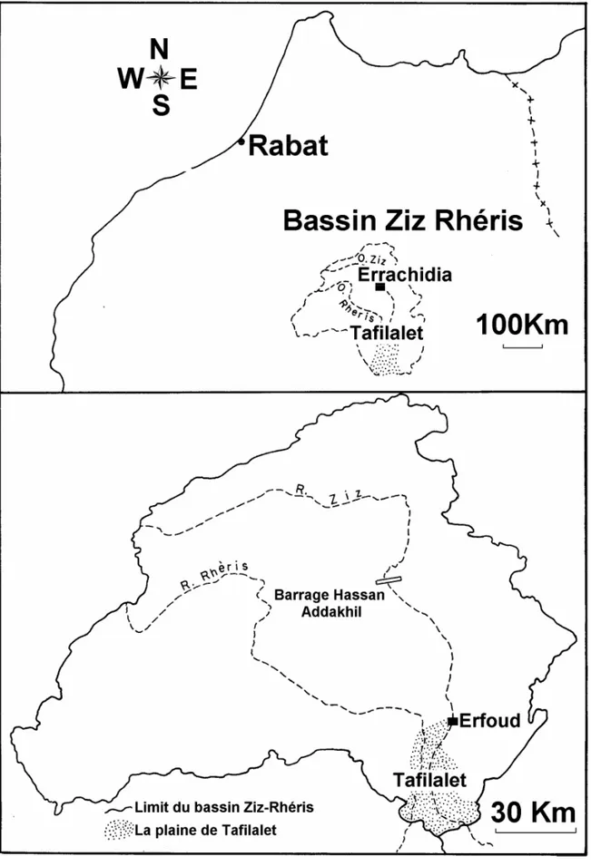 Figure 1 : Situation géographique de la zone d’étude