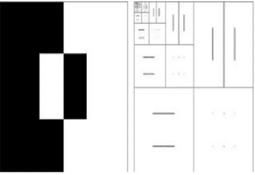 Fig. 3.10 – Analyse multirésolution par ondelettes de Haar d’une image de synthèse.