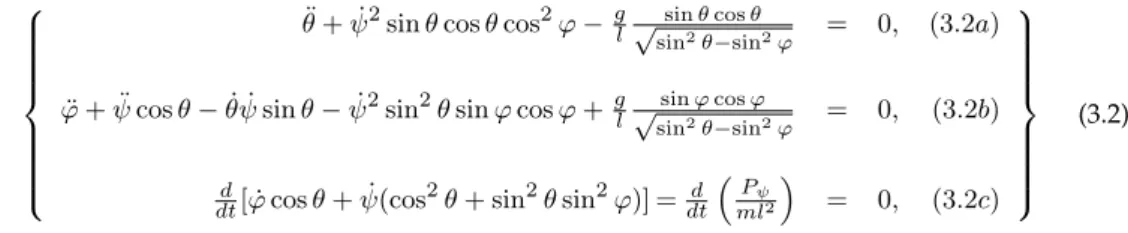 Figure 2. Projection of the orbit on the horizontal alidade showing the pedal curve described by the orthogonal projection P of the ellipse center onto a XY -plane tangent to the ellipse at the instantaneous bob position B 