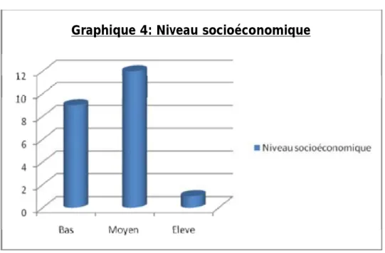 Graphique 4: Niveau socioéconomique 