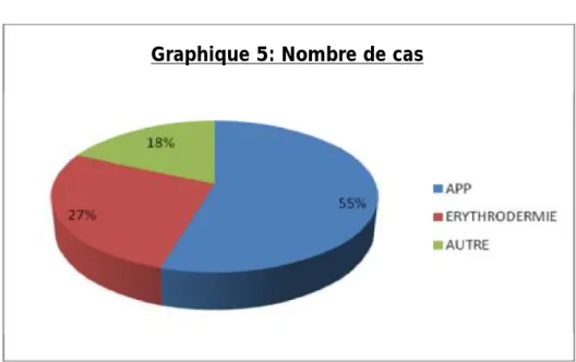 Graphique 5: Nombre de cas 