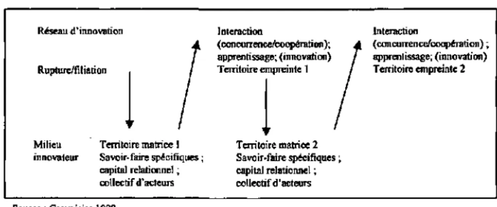 Figure 16 : Le processus de rupture/filiation 