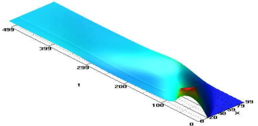 Fig. 7.1  Le cas β constant avec ν = 5.0 10 −3 et κ = 1.5.