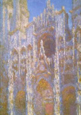 Figure 11. Claude Monet, La cathédrale de Rouen, Sym- Sym-phonie en gris et rose, 1893, 100x 65 cm, Musée national  du Pays de Galles, Cardiff