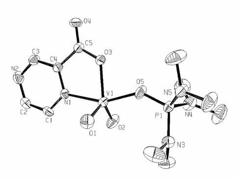 Figure 3.2.1. Molecular structure of 3. 