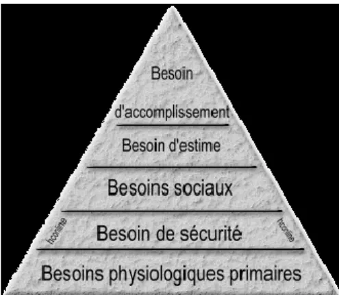 Figure 1 : La pyramide des besoins de MASLOW 