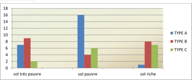 Graphique n° 16 : La qualité des sols selon les différentes exploitations  