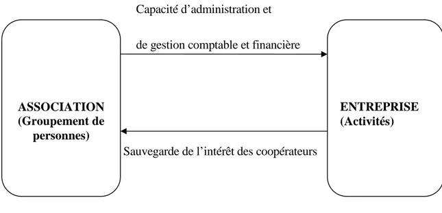 Figure 4 : Schéma de la sous dimension association - entreprise 