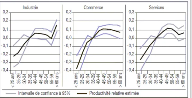 Fig. 13 : Profils de productivité selon l’âge 