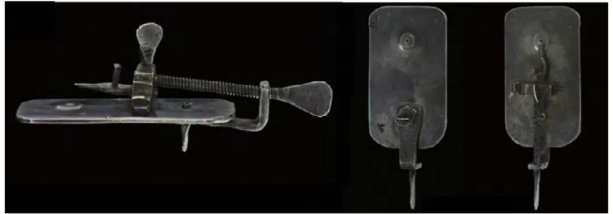 Figure I.1. Le microscope utilisé par Antoni van Leeuwenhoek permettant la première observation de bactéries et  microorganismes [1]