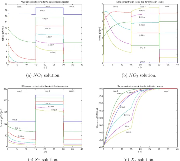 Table 2.4: Initial homogeneous conditions in the biofilter.