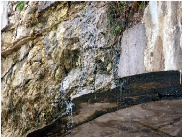 Figure 1-12  Les défauts d'étanchéité sont caractérisés par des coulures d'eau. 