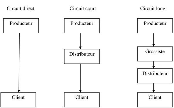 Figure N°08 : Mode de distribution et longueur des circuits 