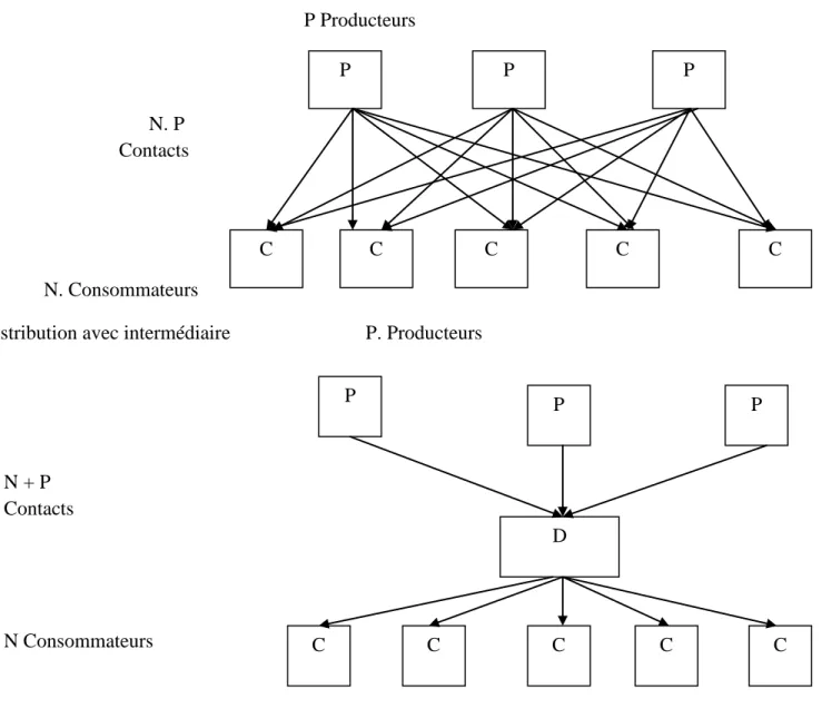 Figure N°09 : Le principe de la démultiplication des contacts  