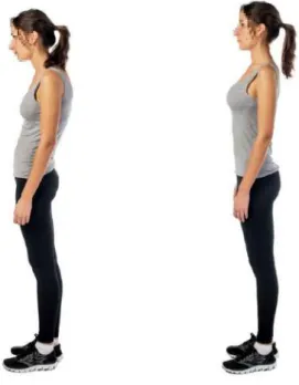 Figure 2.3: Two examples of body postures. On the left is a slumped posture, on the right is a erect posture