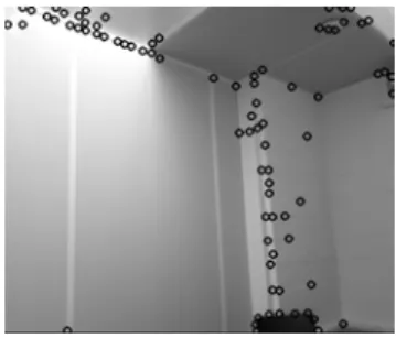 Figure 1.8 – Détection de points d’intérêts en utilisant la méthode GFFT de openCV.