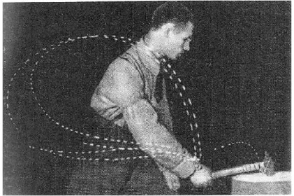Figure 1.3: An example of variability in human movement or "repetition without repetition" [Bernstein 1967].