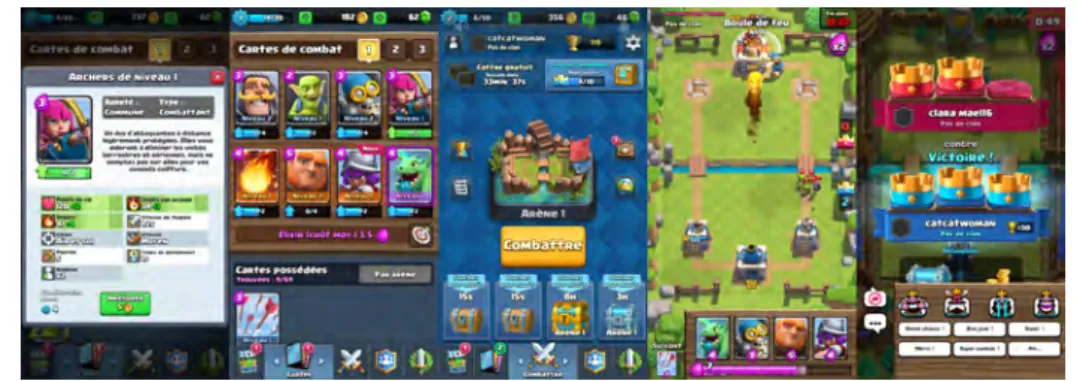 Figure 6.6 – Clash Royale - Two players fight each others selecting their most powerful