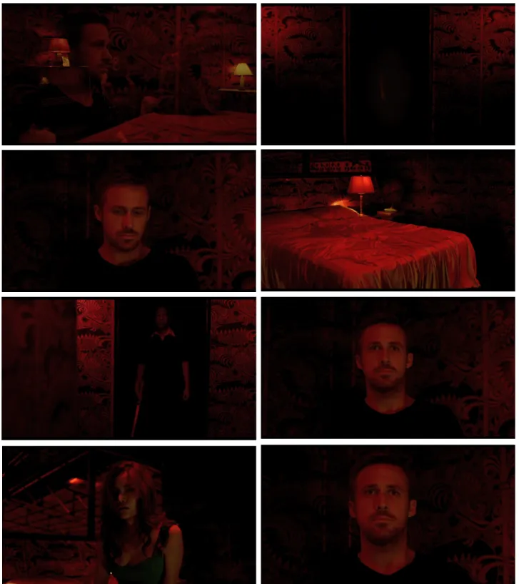 Fig. 31. Intermixing diegetic space and Julian's hallucination.