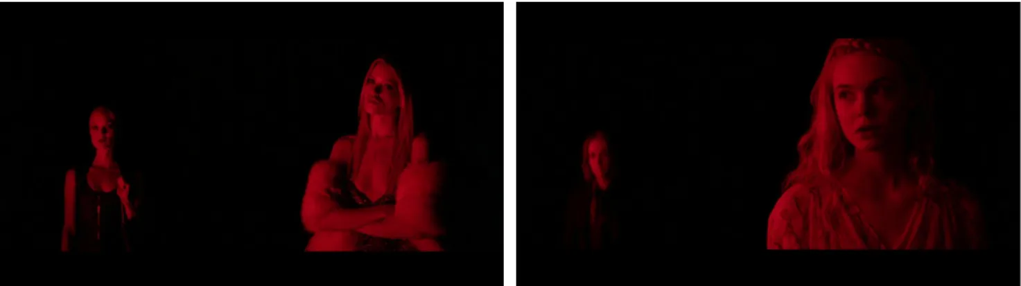 Fig. 63 &amp; 64. Gigi, Sarah and Ruby staring at Jesse in the foreground.