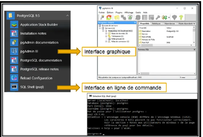 Figure 10: Interface de PgAdminIII 