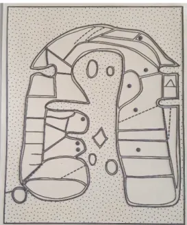 Figure 8 : Image de la Mappa Mundi thermogonflée ©Alvarado Shirley, 2017 