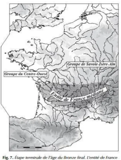 Figure 7 : Carte : KEROUANTON, (I.), GOMEZ DE SOTO (J.), MARCHADIER (E.). In : Colloque Echanges de bons  procédés, 2009