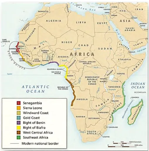 Figure 6: Estimated number of enslaved Africans disembarked on the Americas from 1501 to 1866 