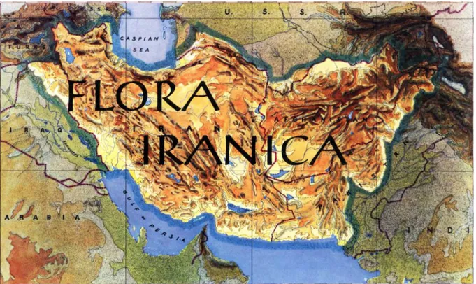 Fig 1.3: The geographic area covered in Flora Iranica 