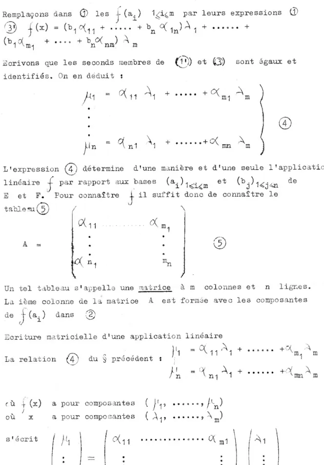 table au (A)  /  \ A = du <x m. m.. '5): A. n 1"'n \ /