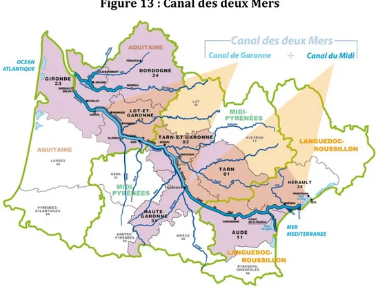 Figure 13 : Canal des deux Mers 