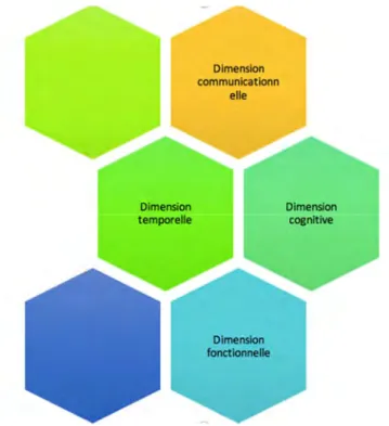 Figure 3 : représentation en cours de construction des dimensions de l’information 