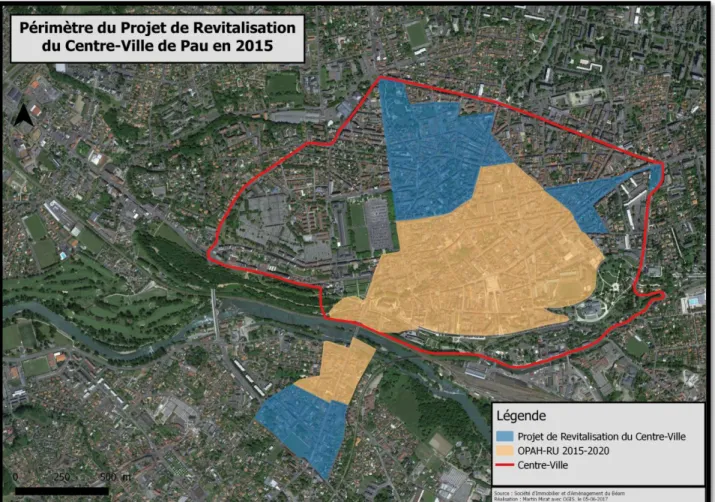 Figure 10 : Le projet de revitalisation du centre-ville palois  Source : Société Immobilière et d'Aménagement du Béarn 