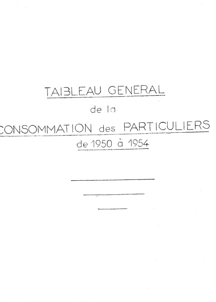 TABLEAU GENERAL